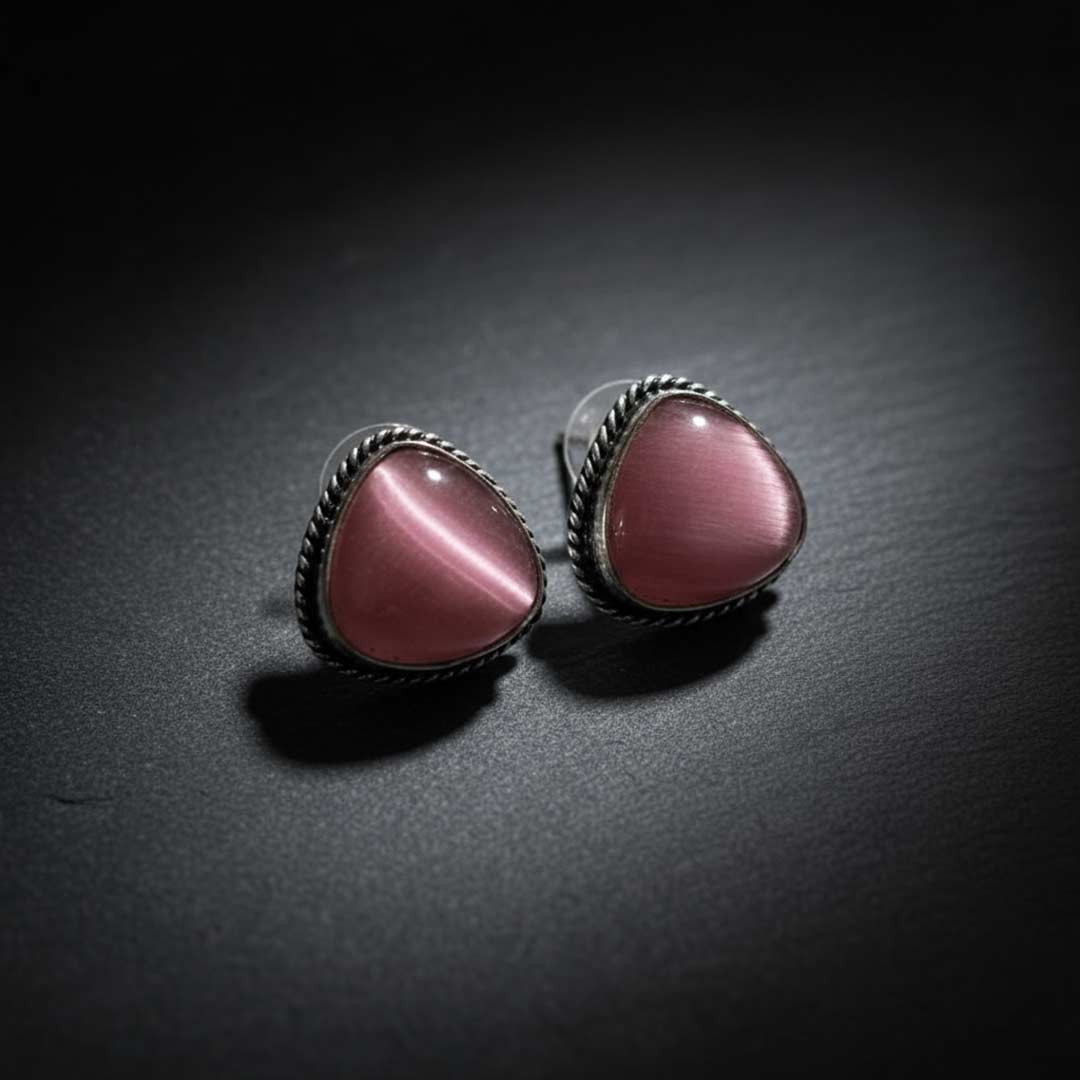 Bohemian Style Gemstone Stud Earrings Collection