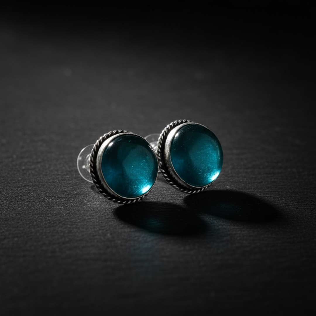 Bohemian Style Gemstone Stud Earrings Collection
