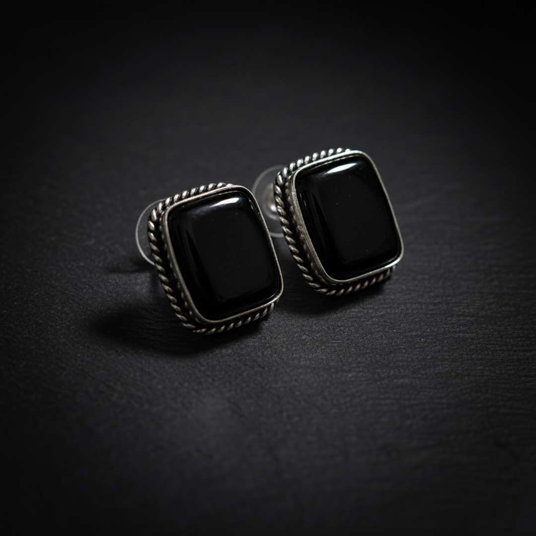 Bohemian Style Gemstone Stud Earrings Collection