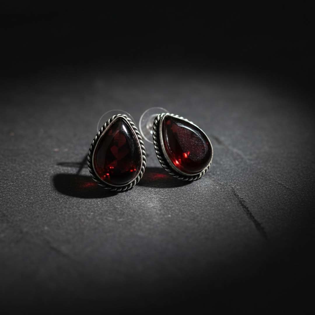 Bohemian Style Gemstone Stud Earrings Collection