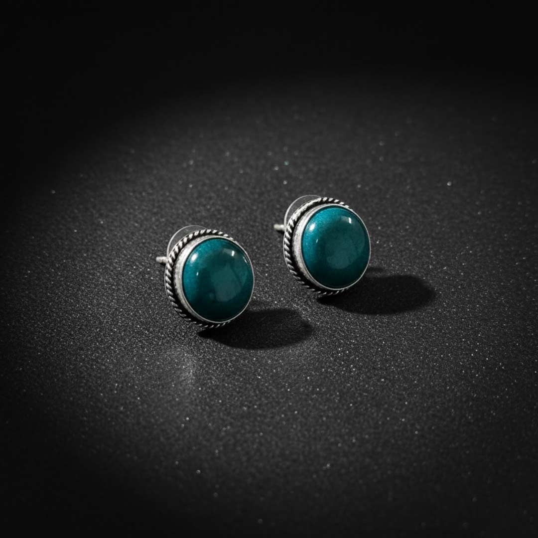 Bohemian Style Gemstone Stud Earrings Collection