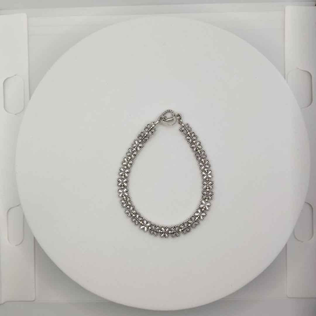 Sparkling Double-Row Crystal Tennis Bracelet